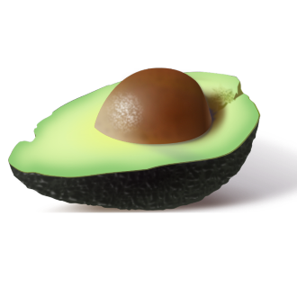 Aufgeschnittene Avocado